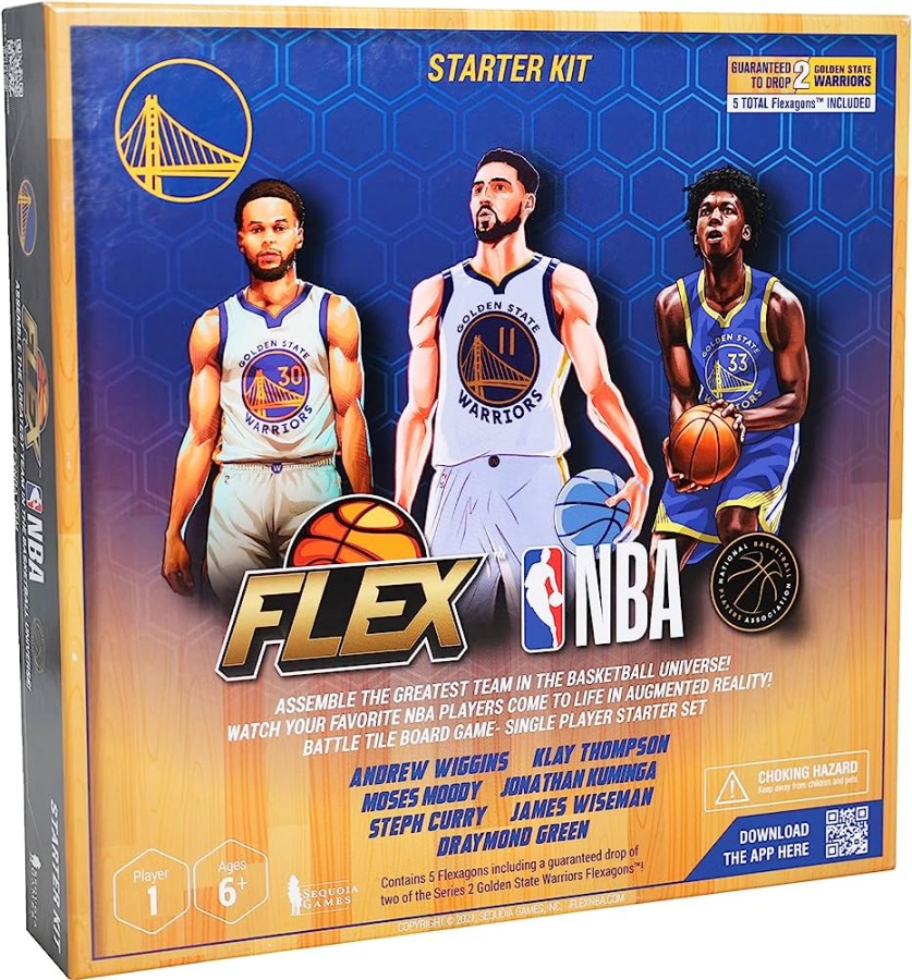 NBA FLEX Deluxe Series 2 Starter Kit stalo žaidimas (Warriors)