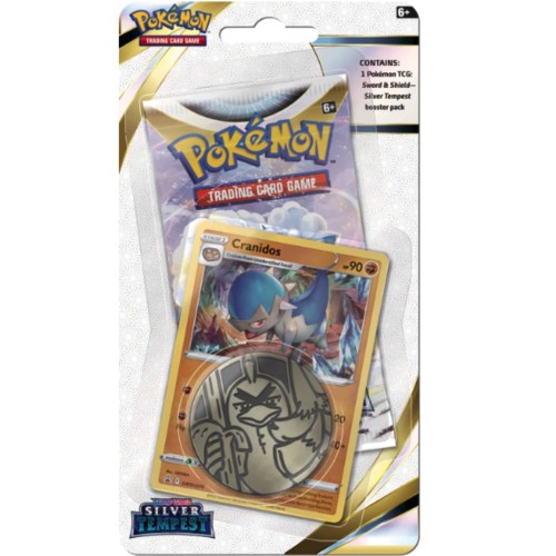 Pokemon - Sword & Shield 12 Silver Tempest Blister pakuotė (Cranidos)